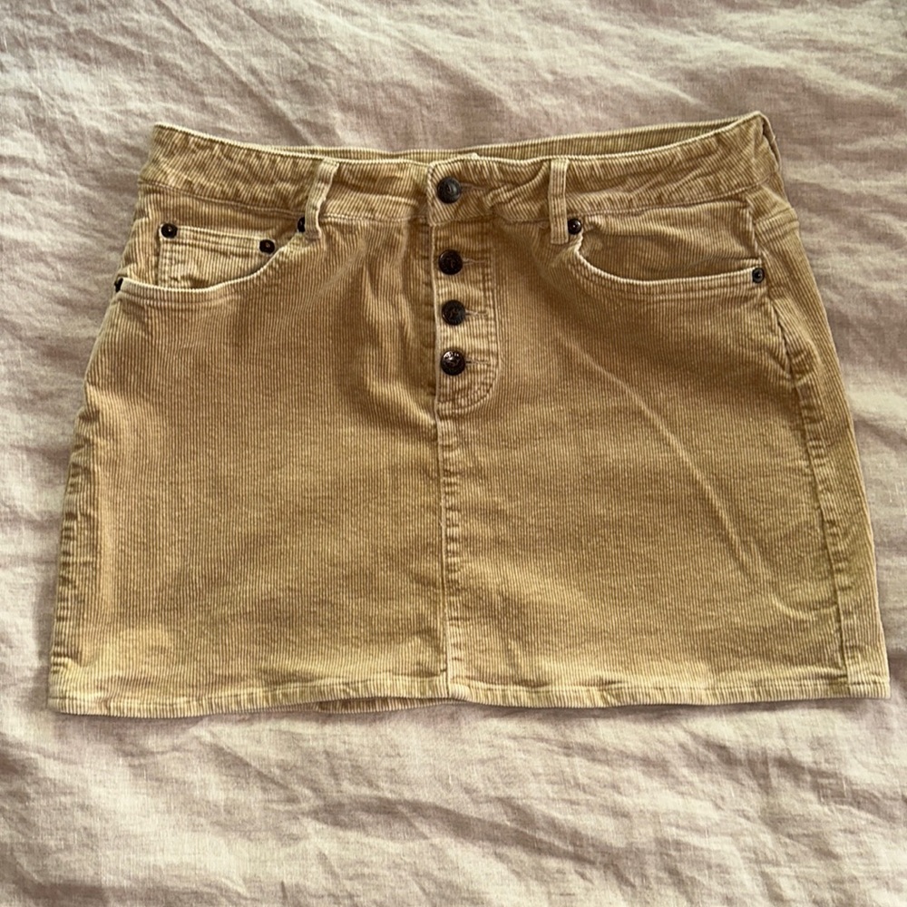 Corduroy Mini Skirt by Rusty